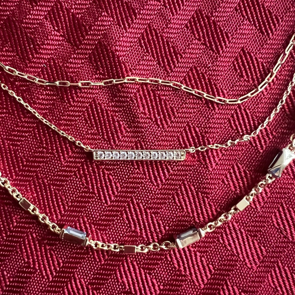 Kendra Scott Addison Triple Strand Necklace